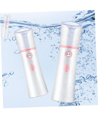 Beatifufu 1pc Portable Face Humidifier White Handy Face Sprayer Facial Care Steamer 14.1x4cm - Buy Online on GoSupps.com