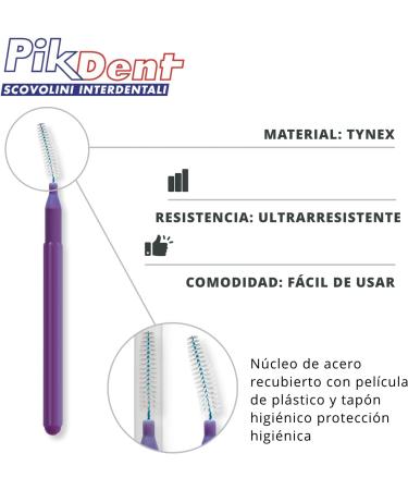 Premium Interdental Brushes - Coated Steel Core & Tynice Bristles Size 1 (0.4mm) - Ships Worldwide - 10 Gr | Best Oral Care Solution - Buy Online on GoSupps.com