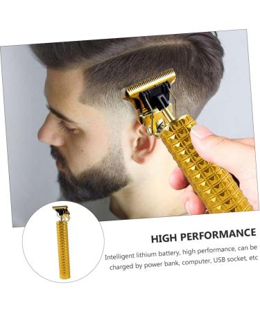 FRCOLOR Electric Beard Trimmer rasuradoras para Hombres 's Man Cutting Kits Barber Clippers Facial Trimmer 15.5X3X3CM Yellow - Buy Online on GoSupps.com