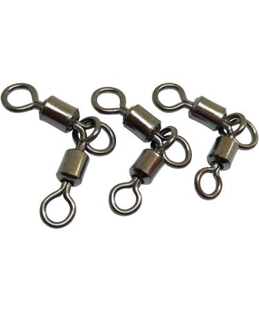 50PCS Heavy Duty Crane Swivels Fishing 3-Way T Turn Swivel for Double Drop Rigs in Fresh & Saltwater - 7LB-176LB Rating - 2/0x1/0# - 110LB - Buy Online on GoSupps.com