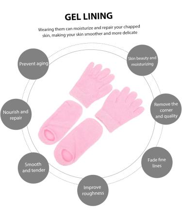 Beavorty 6 Pairs Gel Care Kit Hand Softening Hand Healing Gloves Lotion Socks Moisture Overnight Socks Dry Hands Gloves Heel Moisturizing Socks Moisture Gloves whitening Yarn Man - Buy Online on GoSupps.com