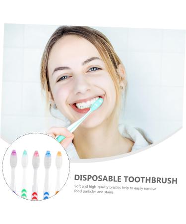 Partykindom Disposable Travel Toothbrushes for Kids - 60 Pack Soft Ultra Bamboo & Coal Cleaning Tools for Oral Care - Buy Online on GoSupps.com