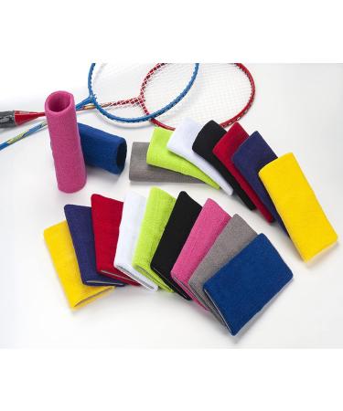 ONUPGO 6 Inch Wrist Sweatbands - Wrist Protection Sweat Bands Sport Wristbands for Basketball  Tennis  Football  Baseball (Pair) Black - Buy Online on GoSupps.com