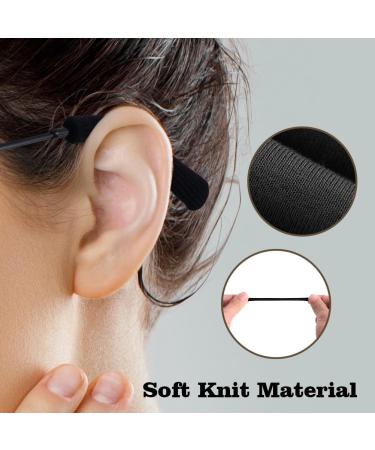 Seetoo Non-Slip Glasses Holders - 4 Pairs Silicone Ear Pads for Glasses Sunglasses & Reading Glasses - Black Small - Buy Online on GoSupps.com