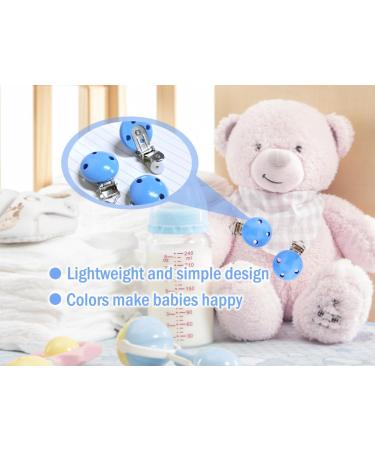 Buy Hitopin Dark Blue Pacifier Clips - 10 Pack Wood Pacifier Holders & DIY Accessories - Buy Online on GoSupps.com