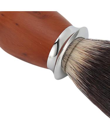 Premium Men's Nylon Razor Brush with Wooden Handle - Soft & Lightweight Shaving Brush for Face & Beard Care | Perfect for Salons & Family Use - Buy Online on GoSupps.com
