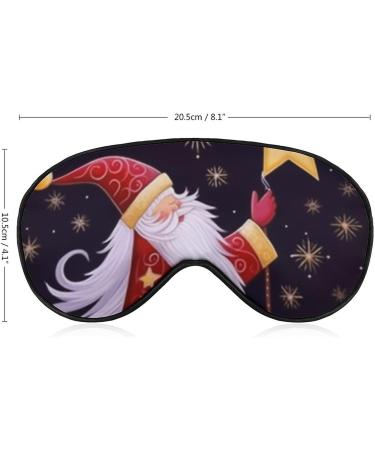 Christmas Santa Claus Sleep Eye Mask for Women Men - Elastic Strap for Sleep Travel Nap - Buy Online on GoSupps.com