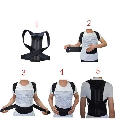 Posture Corrector for Men and Women Spine Back Support Back Brace Support Belt Pain Relief for Neck Back Shoulders Adjustable Breathable Waist Straps (Size : XXXXL) (X) - Buy Online on GoSupps.com