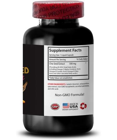 Skin Glow - CHIA Seed Oil Extract - Gentle Oil Daily Care Pure Extract Plant-Based Care Non-Greasy Finish Hydrating Oil Chia Extract Hair Hydration Natural Formula 2 Bottle 120 Capsules - Buy Online on GoSupps.com