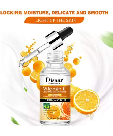 DISAAR BEAUTY Vitamin C Hyaluronic Acid Anti-Aging Moisturizing Facial Serum Deep Nourishment Anti-Acne Improve Skin 30ML - Buy Online on GoSupps.com