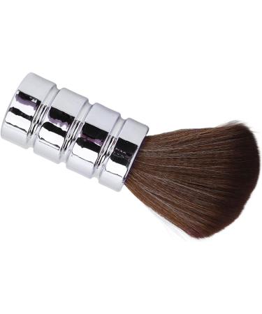 Barber Neck Duster Brush Soft Gentle Electroplating Process for Hair Cleaning Suitable for Hairdressers (Silver) - Buy Online on GoSupps.com