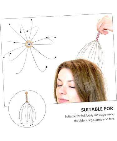 Buy Hapinary Handrubber 6-St Massager - Scalp Care Hair Washer Brush - Multi-Functional Tool for Relaxation - Durable Steel & Wood Design - Buy Online on GoSupps.com