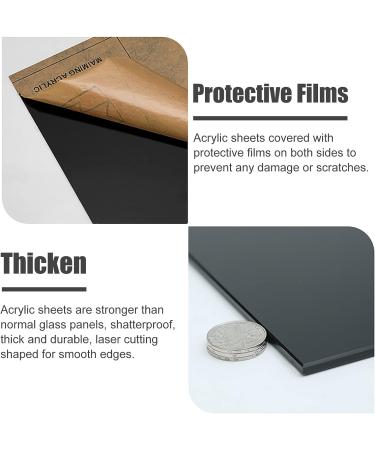 HWBB Acrylic Sheet Smooth 2-Sided Reflective Backdrop Boards  Black Acrylic Panel for Photography Shooting  Shatterproof Solid Plexi Glass  Easy to Cut (Color : 10mm Thick  Size : 60x60cm/24x24'') 60x60cm/24x24'' 10mm Thick - Buy Online on GoSupps.com