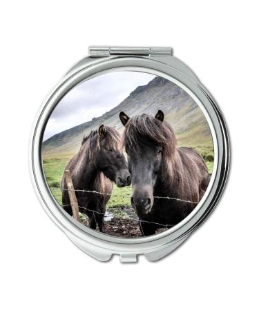 Mirror Travel Mirror agriculture animals barb wires pocket mirror portable mirror