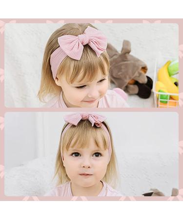 ZOCONE 6 Pack Baby Hairbands - Soft Nylon Headbands for Newborns & Toddlers - Multicolor Elastic Bows & Turbans for Girls - Buy Online on GoSupps.com