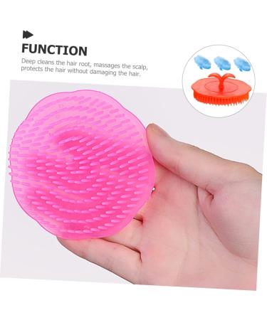 Shop Tovinanna Silicone Scalp Massager - 4-Piece Massage Shampoo Brush for Stress Relief & Hair Care | International Shipping - Buy Online on GoSupps.com