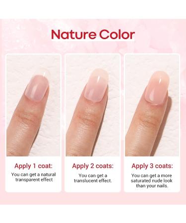 AZUREBEAUTY 12 Pcs Summer Translucent Dip Powder Nail Kit - J-Nude Translucent, Milky White, Pink, Brown | DIY French Nail Art Manicure Set with Base/Top Coat Activator - Perfect Gift - Buy Online on GoSupps.com