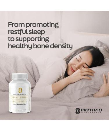 Motiv-8 Magnesium Glycinate Relaxation Sleep Support Mood Elevation 100% Vegan 500 mg (180 Veggie Capsule) - Buy Online on GoSupps.com