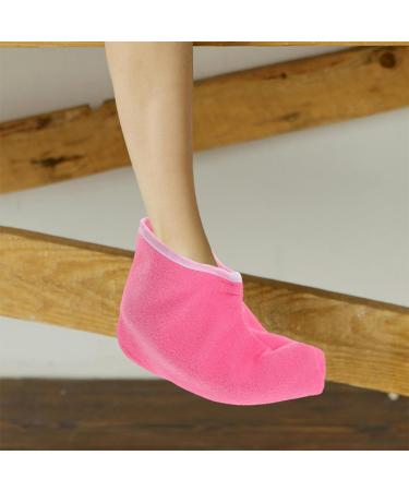 Sachets de Soins Pieds la Cire de Paraffine 2 Paires paisses Rose Fuchsia Bord Blanc Masque Hydratant et Isolant pour Spa Pieds Protection Thermique pour P dicure - Buy Online on GoSupps.com