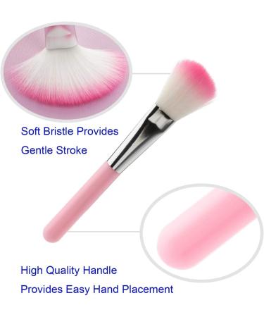 Kids 7Pcs Makeup Brush Set - Pink | Foundation, Eyebrow, Eyeliner Brushes for Children Girls - Buy Online on GoSupps.com