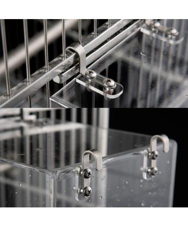 NEWCOMDIGI Bird Bathtub: Cage Accessory for Parakeet, Parrots, Sun Conure, Cockatiel - 1 Piece Canary Bath Inside Cage with Hook - Buy Online on GoSupps.com