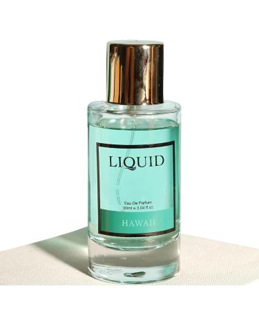 LIQUID Hawaii Luxury Eau de Parfum EDP for Men - 90ml Long Lasting | Premium Gift Perfume | White floral & Jasmine Fragrance | Perfect for Special Occasions | Scent Inspired by Hawaii | Gift for Him
