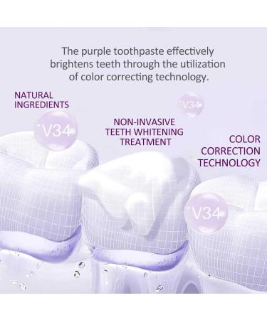 Dr. Datoka Purple Teeth Whitening Toothpaste - Brighten Your Smile with Color Wheel Formula | 1fl oz / 30 ml - Buy Online on GoSupps.com