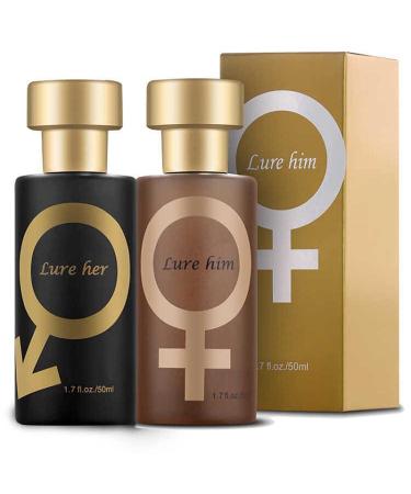 Spida Mount 2Pcs Lure Her Perfume for Men - Make You More Attractive, Lashvio Perfume for Men (Hombres+Mujeres)