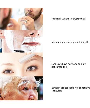 Nose Hair Trimmer Nose Hair Remover Lightweight Handheld Painless Portable Battery Powered for Home Travel - Buy Online on GoSupps.com