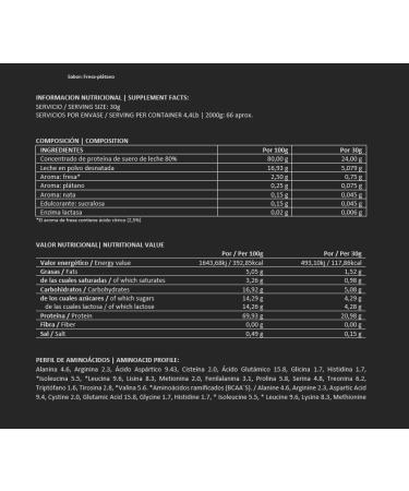  Big Man Bigman - Ultimate Whey Protein (2kg) - Whey protein - Enriched with amino acids - Strawberry Banana - Buy Online on GoSupps.com