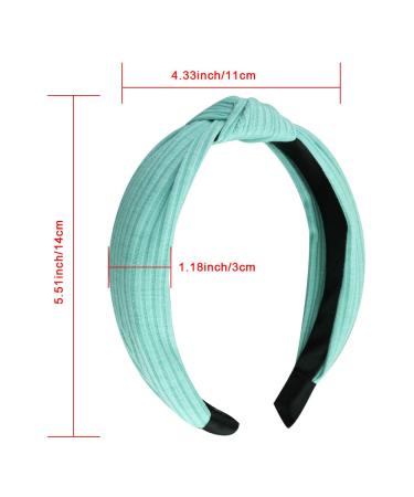 SIQUK 18-Piece Multicolored Top Knot Turban Headbands for Women - Buy Online on GoSupps.com