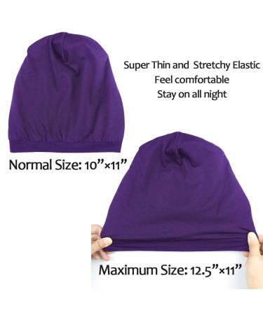 Alnorm Purple Oversized Slouchy Beanie Hat | Soft & Warm Stretchy Cap - Buy Online on GoSupps.com