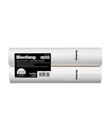 Bienfang Sketching & Tracing Paper Roll, White, 12 Inches x 50 Yards (2-Pack) - for Drawing, Trace, Sketch, Sewing Pattern - Buy Online on GoSupps.com