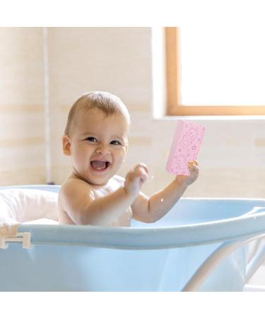 Cute Shapes Shower Sponge | Kids Bath Sponge | Natural and Safe Bath Sponge Reusable Kids Bath Sponge Soft and Absorbent Kids Sponge Cartoon Cleaning Sponge for Children Pink - Buy Online on GoSupps.com