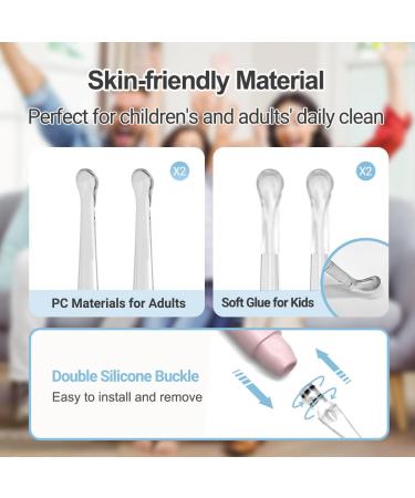 Rechargeable Ear Wax Removal Kit with Light - 7 Piece Set for Adults, Kids and Pets - Pink - Buy Online on GoSupps.com