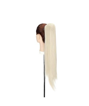 55 cm Bleached Blonde Curly Clip-In Ponytail Extensions | Wavy Synthetic Hair for Women - Buy Online on GoSupps.com