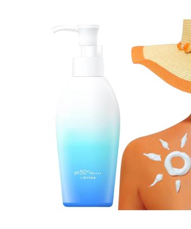 Facial Sunscreen SPF50+ Daily Sunscreen 140mlSunscreen Lotion Face Body Care for Daily Use Travel Sports