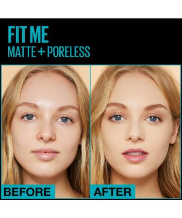 Maybelline Fit Me Matte + Poreless Liquid Foundation Natural Beige 1 fl oz - Oil-Free Formula - Pack of 1 - Buy Online on GoSupps.com