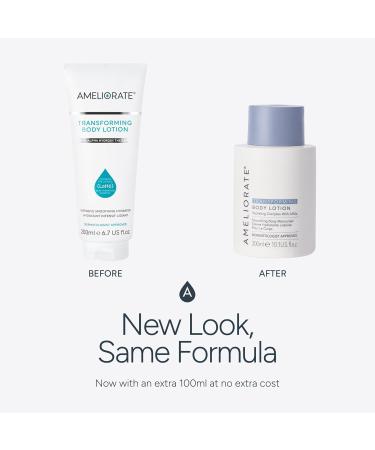  AMELIORATE AMELIORATE Transforming Body Lotion 300 ml for Keratosis Pilaris (KP) Rough Bumpy Skin & Ingrown Hairs | Exfoliating Moisturiser with Lactic Acid (AHA) | Dermatologist Approved & Pregnancy Safe - Buy Online on GoSupps.com