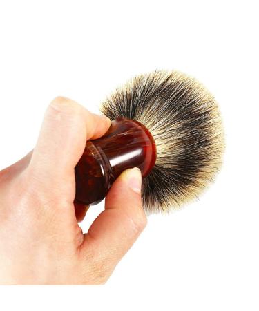 YMZ 2-Band Shaving Brush - Premium Resin Handle Beard Brush for Men | International Shipping Available - Buy Online on GoSupps.com