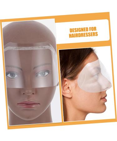 60pcs Transparent Mask Face Cover Face Mask Barber -shields Salon Eye Shields Eye Protection Shields Hairspray -shields Hair Cutting Supplies Salon Supplies Haircut Supplies Pvc FOMIYES - Buy Online on GoSupps.com