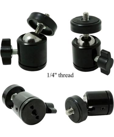 SLOW DOLPHIN Hot Shoe Mount Adapter 360 Swivel Mini Ball Head for Cameras, Camcorders, Smartphones, Gopro - 2 Pack - Buy Online on GoSupps.com