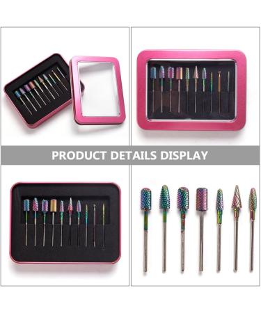Beaupretty 1Set grinding head cuticle drill bit sanding bands Nail Polishing Tools manicure pedicure drill kit Manicure Drill Bits manicure kit Manicure Tool diamond Tungsten steel file head - Buy Online on GoSupps.com