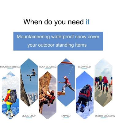 Zhongtou Waterproof Gaiters for Men | 45cm Snow & Rain Protection | Velcro Fastener for Hiking Hunting & Cycling | Black Outdoor Gear - Buy Online on GoSupps.com
