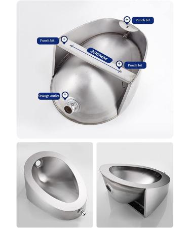 Automatic Induction Urinal Public Toilet Urinal 304 Stainless Steel Urinal Wall-Mounted Male Urinal Small Vertical Toilet Suitable for Home Hotel School - Buy Online on GoSupps.com