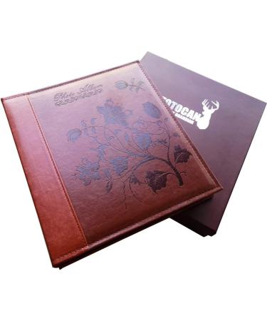 Totocan 4x6 Photo Album 600 Pockets | Vintage Leather Cover | Family, Baby, Wedding Album | Red Brown - Buy Online on GoSupps.com