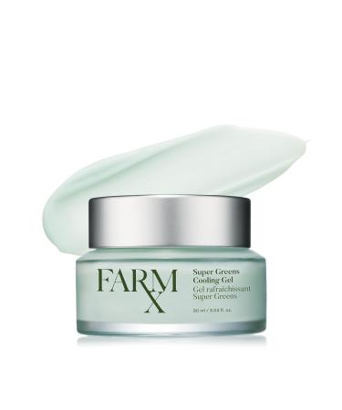 Farm Rx Super Greens Moisturizing Cooling Gel - Vegan Gel Moisturizer (Oil Free) Containing Super Greens to Cool and Refresh Your Skin (90ml/3.04 fl oz) Clean Beauty