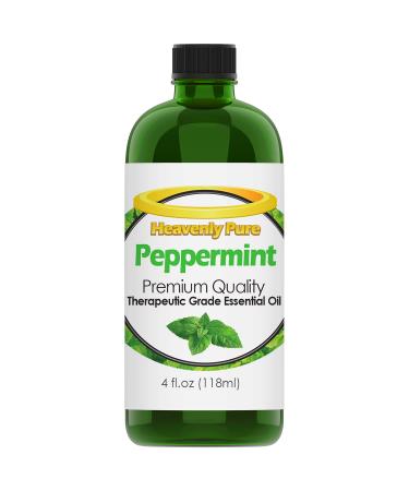 Peppermint Essential Oil (Huge 4 OZ - Bulk Size) - Pure & Natural Sweet Peppermint Aroma - Therapeutic Grade - Peppermint Oil is Great for Aromatherapy