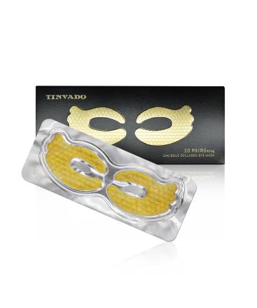 Eye Patches for Puffy Eyes - Under Eye Mask Dark Circles and Puffiness- Gold under Eye Patches  Collagen Eye Pads  Eye Bags Treatment for women or men