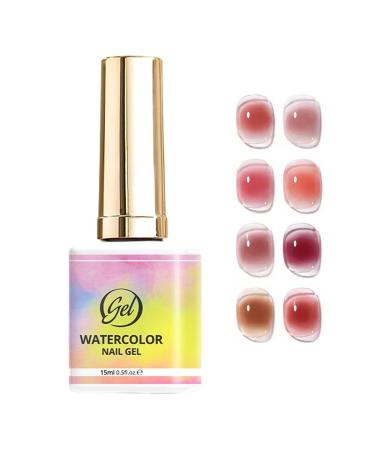 Marble Nail Ink Long-Lasting Glue Natural Spreading Effect Nail Gel - For Spring Summer Valentine's Day Birthday Party Holiday Home Travel Women Girls